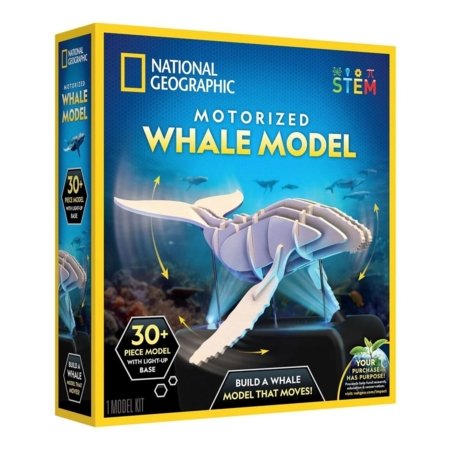 NATIONAL GEOGRAPHIC interaktiivne 3D pusle Motorized Whale Model, RTMPZWHALE