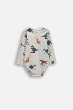 COCCODRILLO pikkade varrukatega bodi, hall, suurus 