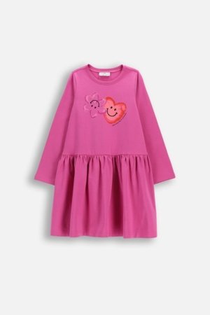 COCCODRILLO pikkade varrukatega kleit, roosa, WC6129102RGK-007-104, 104 cm 