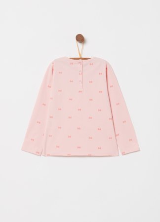 OVS GIRL3-36M TSH/POL L/S 2M 24-30 PINK 000618420 000618420