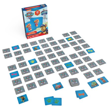 SPINMASTER GAMES mälumäng Paw Patrol, 72 kaarti, 6066834 6066834