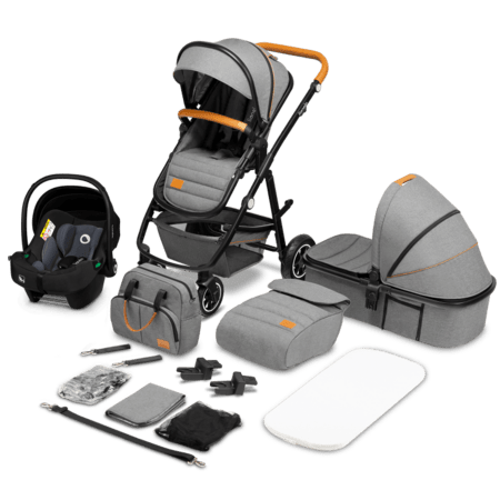 LIONELO universaalne käru AMBER 3in1, Grey stone, LO-AMBER 3IN1 