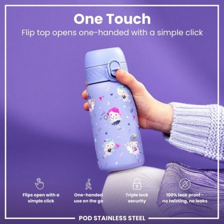 ION8 roostevabast terasest veepudel, Fairies, 400 ml., I8SS400PVFAIRY 