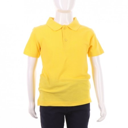MAMAJUM lühikeste varrukatega polo särk, 10-000005, kollased, 122/128 cm 
