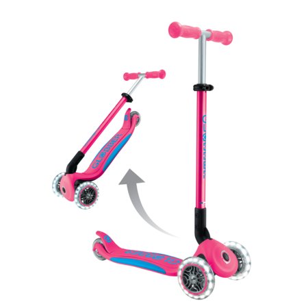 GLOBBER tõukeratas Elite Lights, fuksia, 439-610-3 