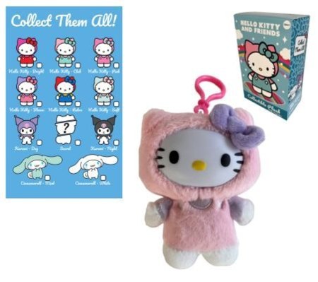 HELLO KITTY pehme võtmehoidja, 13 cm, valik, 2291210 