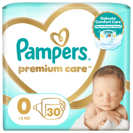PAMPERS Premium Care teipmähkmed, suurus 0, 30 tk, 81765751 81765751