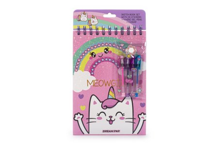 DREAM POP märkmik värviliste pastakatega, ükssarvikud, K30301-33014 