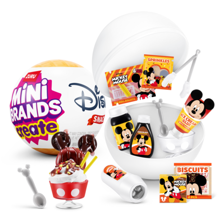 MINI BRANDS Disney miniatuuride komplekt Snacks Create, 77708GQ1 
