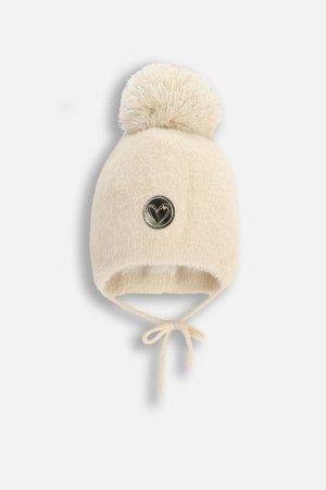 COCCODRILLO müts ACCESSORIES WINTER GIRL, kreemjas, ZC5364102AWG-002-048, 48 cm 