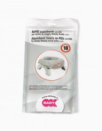 OKBABY ühekordsed reisipoti sisud 10tk 39080000 39080000