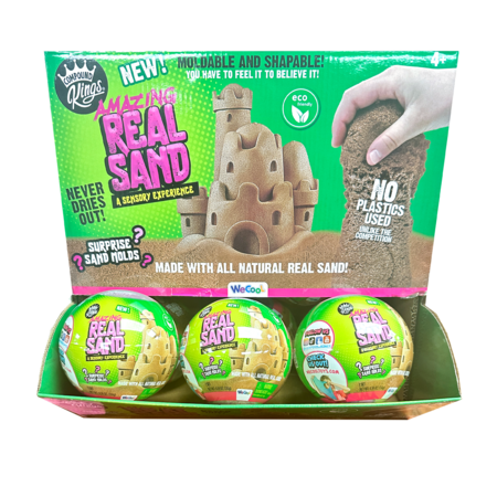 AMAZING REAL SAND kineetiline liiv Real Sand Sensory Ball PDQ, WC112934CKINT 