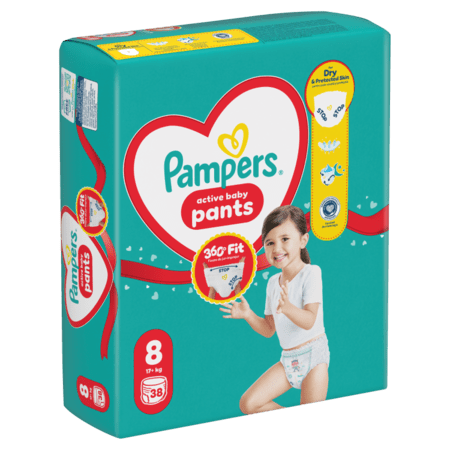 PAMPERS püksmähkmed Pants, 8 suurus, 17+kg, 38 tk., 80894803 