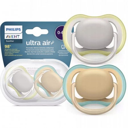 PHILIPS AVENT 83014 lutt, ULTRA AIR NEUTRAL, 0-6M, 2 tk, SCF085/15 SCF085/15