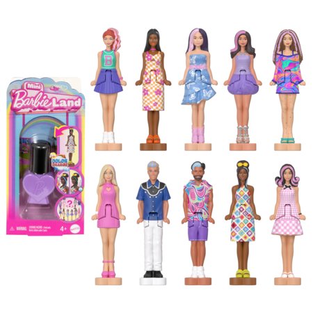 BARBIE Mini BARBIELand küünelaki pudelis nukud, JCP97 