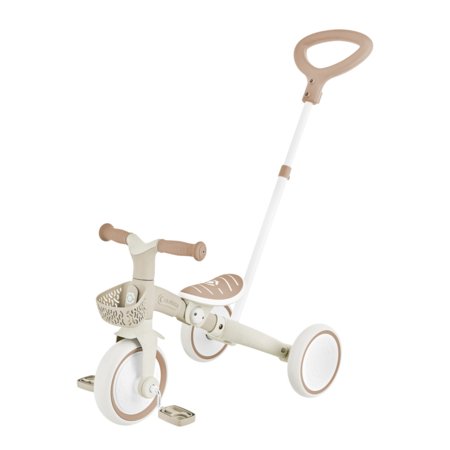 GLOBBER õppekolmerattaline Learning Trike 3in1 Plus, kookospähkli, 738-466 