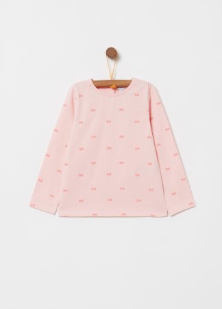 OVS GIRL3-36M TSH/POL L/S 2M 24-30 PINK 000618420 000618420