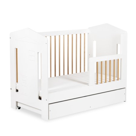 LITTLE SKY by KLUPŚ lastetuba IDA, 120x60 cm., White/Beech 