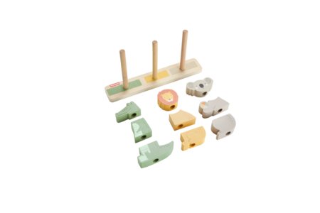 FISHER PRICE puidust virnastatavad loomad, HXV04 