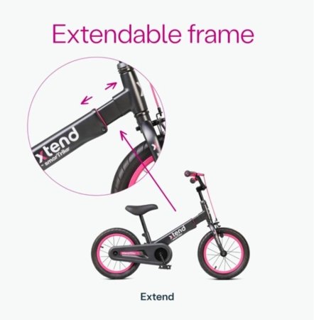 SmarTrike Xtend 2in1 jalgratas ja tasakaaluratas, roosa, 2080502 