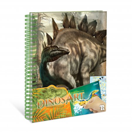 DINOSART loovusraamat kleebi numbrite järgi, 15202 15202