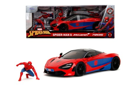 JADA Marvel Spider-Man McLaren 720S sõiduk ja figuur, 9335764314R00 