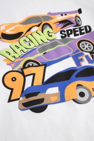 COCCODRILLO lühikeste varrukatega t-särk, valged, WC6143204HBK-001-092, 92 suurus 