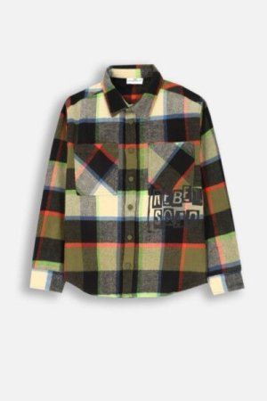 COCCODRILLO shirt GRUNGE SWAMP BOY JUNIOR, multicoloured, ZC4136101GBJ-022-164, 164 cm 