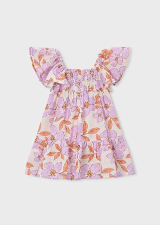 MAYORAL lühikeste varrukatega kleit, lilac, 3.932-33, 92  cm 