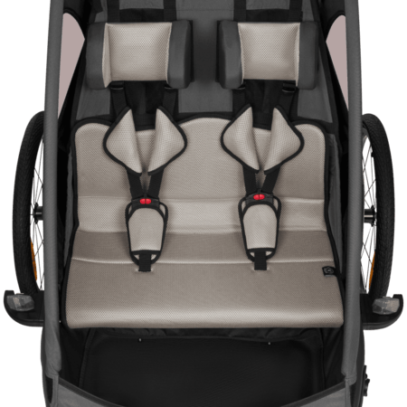 LIONELO jalgrattahaagis CAMA, Grey graphite, LO-CAMA 