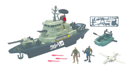 SOLDIER FORCE militaarne mängukomplekt Hurricane Battleship, 545162 