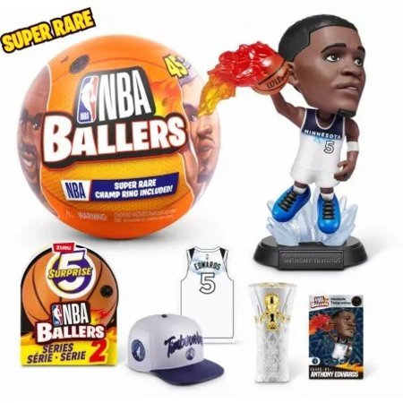5 SURPRISE miniatuuride komplekt NBA Ballers 2 seeria, assortii, 77678GQ2 