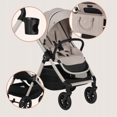 LIONELO universaalne käru LAYLA 3in1, Beige sand, LO-LAYLA 3IN1 