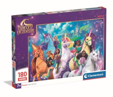 CLEMENTONI pusle super Unicorn Academy 2025, 180 tk, 29802 