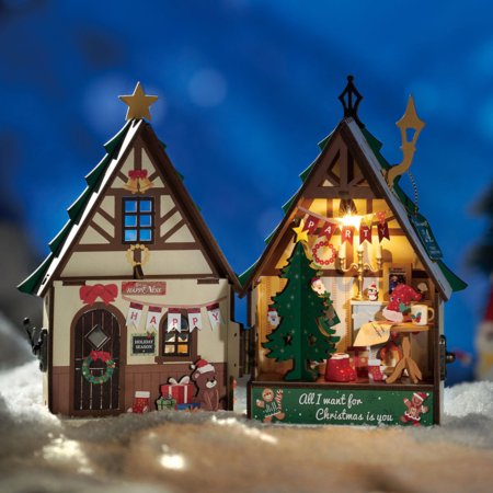 ROLIFE Puidust konstruktor Twinkling Christmas House, DS036 