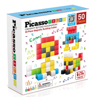 PICASSO TILES Magnetiline konstruktor magnetkuubikud 50 osa, PMC50 
