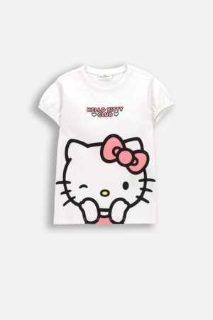 COCCODRILLO lühikeste varrukatega t-särk, valged, cm 