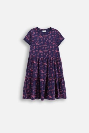 COCCODRILLO lühikeste varrukatega kleit, tumesinine, WC6129203VGB-015-128, 128 suurus 