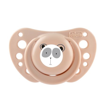 CHICCO rõngaslutt silikoon 0-6kuud 2tk, pink 00075031110000