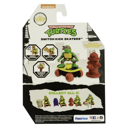 TMNT figure with skateboard Switch Kick Skaters, assort., 71052 71052