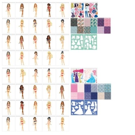 BESTIES loovraamat "Fashion designer book", assortii., 140007 