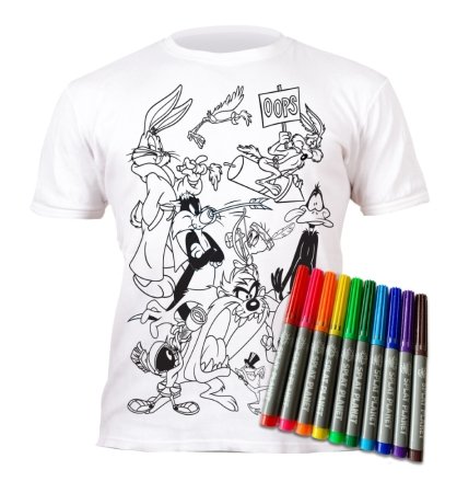 SPLAT PLANET Värvi ise oma T-särk Looney Tunes 5-6a, SP46154 