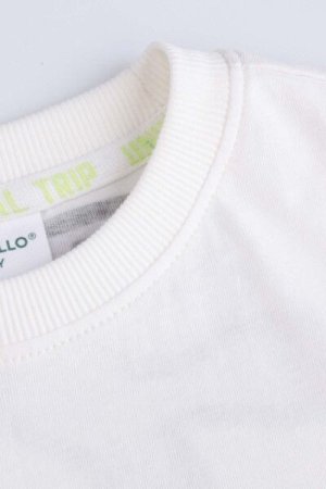 COCCODRILLO t-shirt WORLD OF PIXEL BOY KIDS, valged, ZC4143202WBK-001-122, 122 cm 