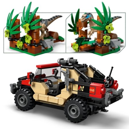 76972 LEGO® Jurassic World™ Raptori maastikupõgenemine 