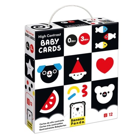 BANANAPANDA kontrastsed High Contrast Baby Cards, 76276 