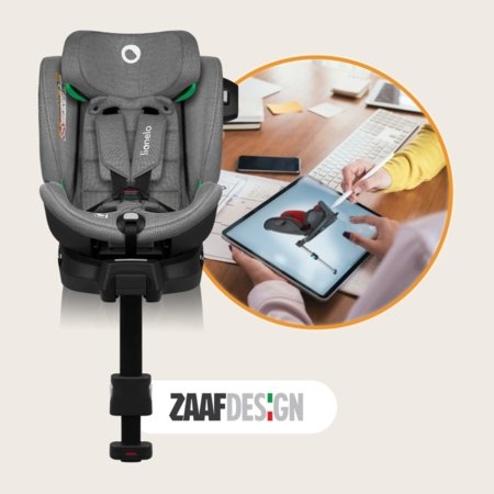 LIONELO turvatool HARMONY I-SIZE, Grey concrete bamboo, 40-150 cm., LO-HARMONY I-SIZE 