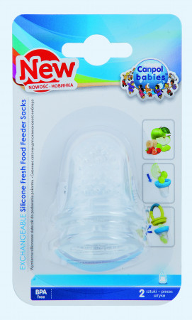 CANPOL BABIES vahetatavad silikoonist puuviljakotid (2tk) 56/011 56/011