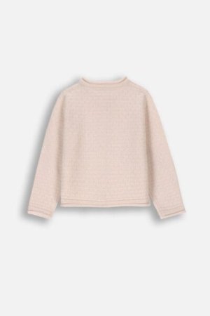 COCCODRILLO sweater FLOWERS GIRL NEWBORN, ecru, ZC4172201FGN-003-086, 86 cm 