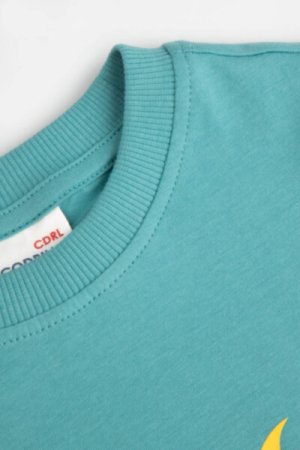 COCCODRILLO lühikeste varrukatega t-särk HAPPY RETRO BOY KIDS, sinised, WC4143201HBK-014-0 