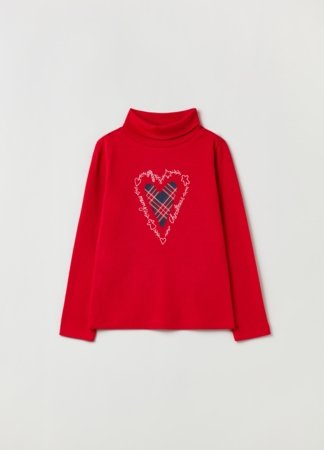 OVS GIRL3-10Y T-SHIRTS L/S 2H 6-7 RED 001912011 